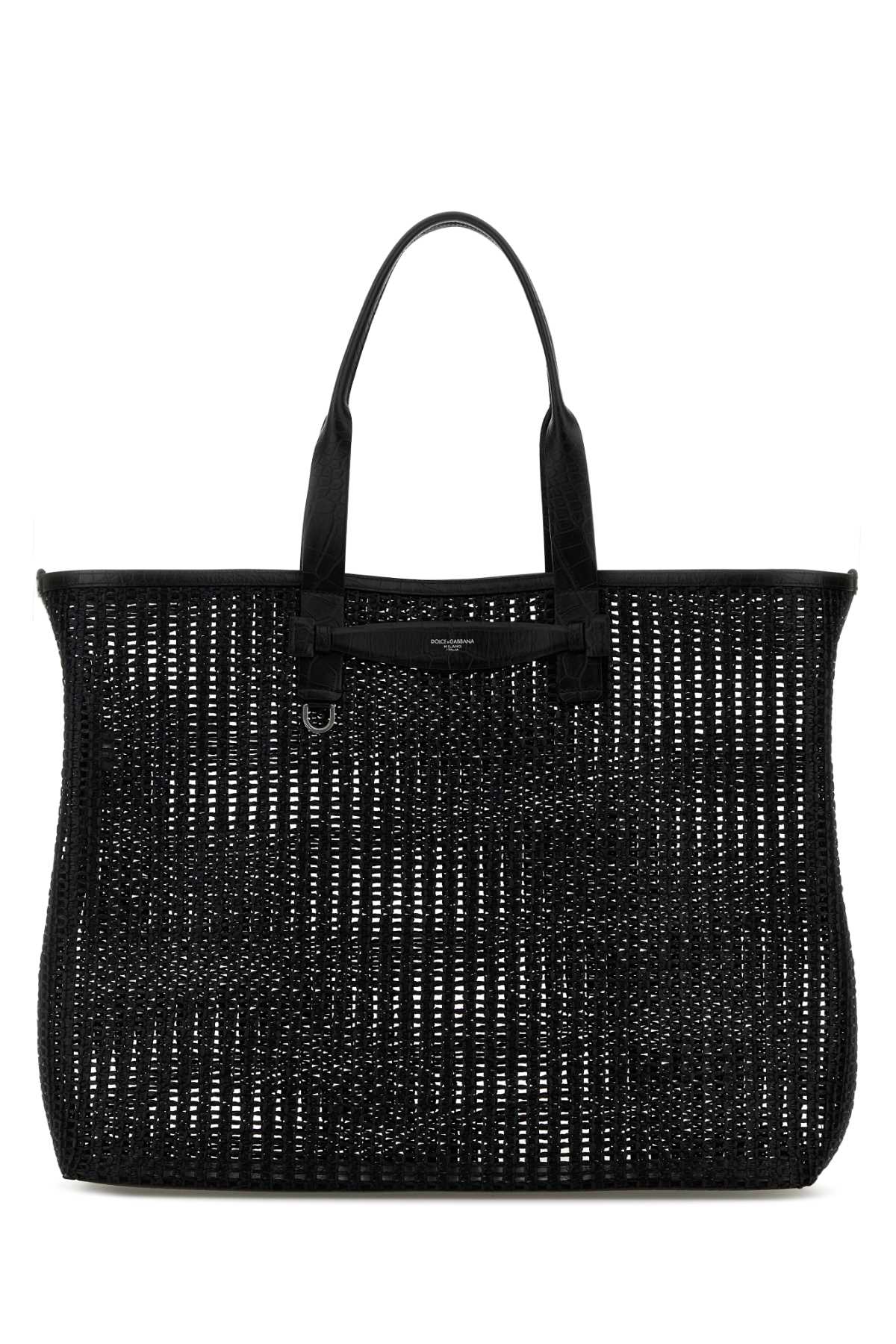 Black Mesh Shopping Bag Neronero Borse A Mano