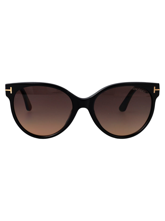 Ft1311 01t Nero Lucido / Bordeaux Grad Acetate Sunglasses