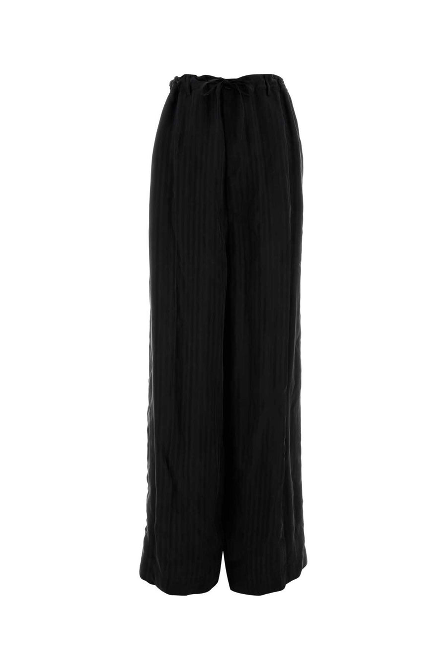 Balenciaga Tailored 100% Cupro trousers in black