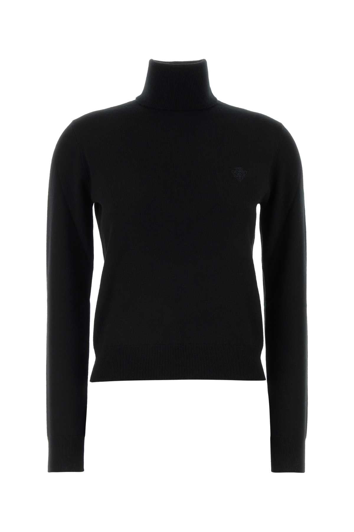 Black Wool Sweater Blackmix Exterior: Maglie