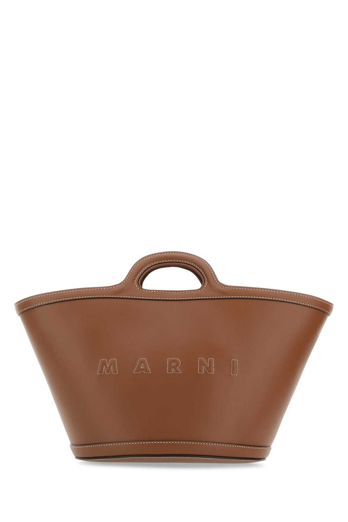 Brown Leather Small Tropicalia Handbag 00m29 Borse A Mano