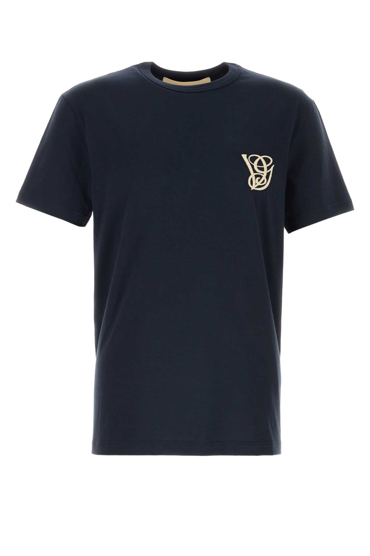 Navy Blue Cotton T-Shirt