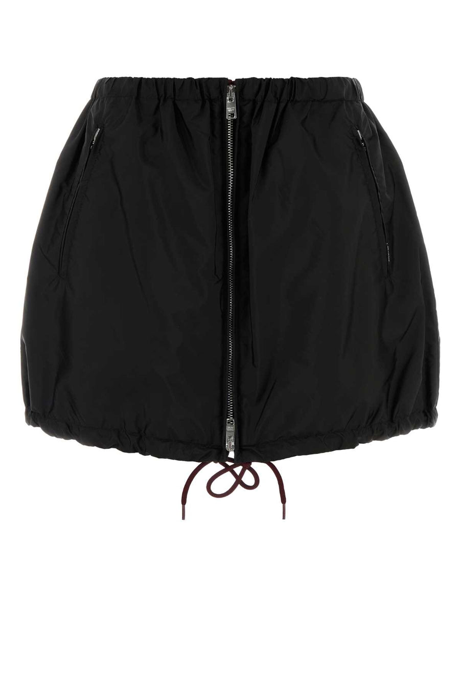 Black Re-Nylon Mini Skirt Nero Gonne