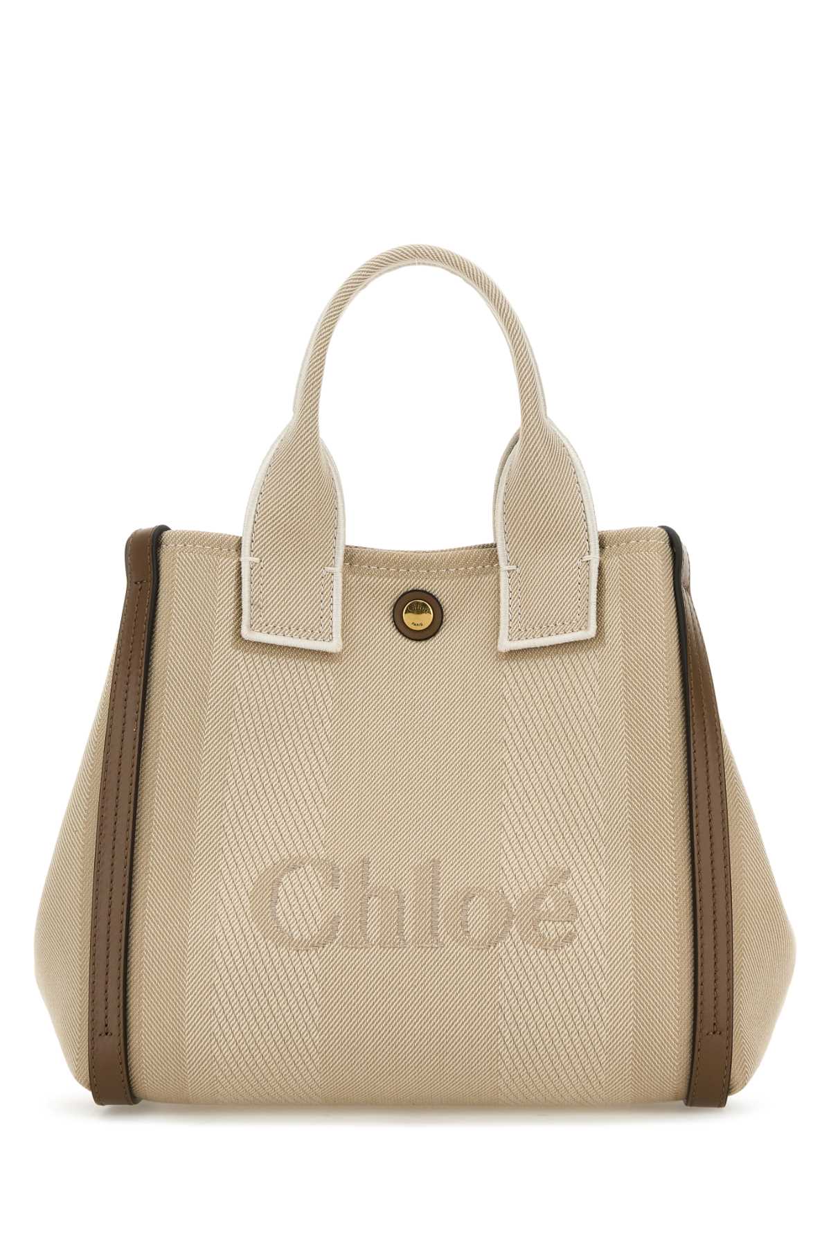 Multicolor Canvas Small Chloã© Carry Shopping Bag Vegetalbeige Borse A Mano