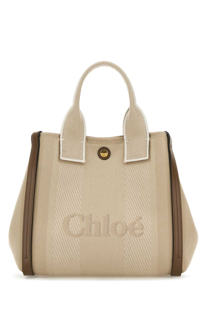 Multicolor Canvas Small Chloã© Carry Shopping Bag Vegetalbeige Borse A Mano