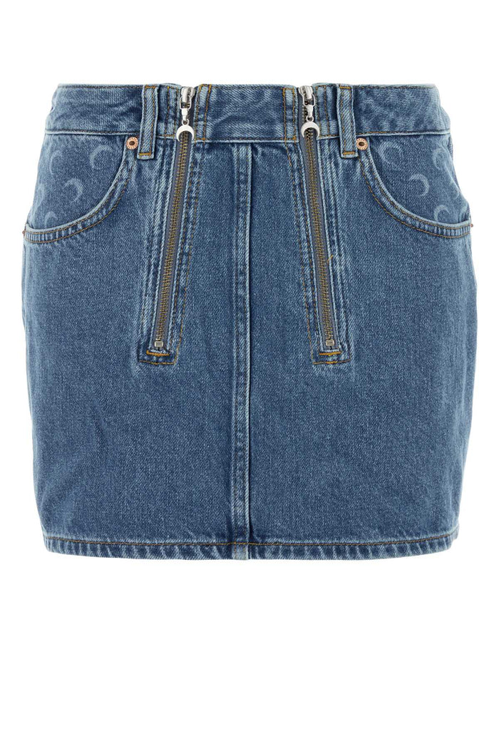 Denim Mini Skirt Bl05lightblue Exterior: Cotton Gonne