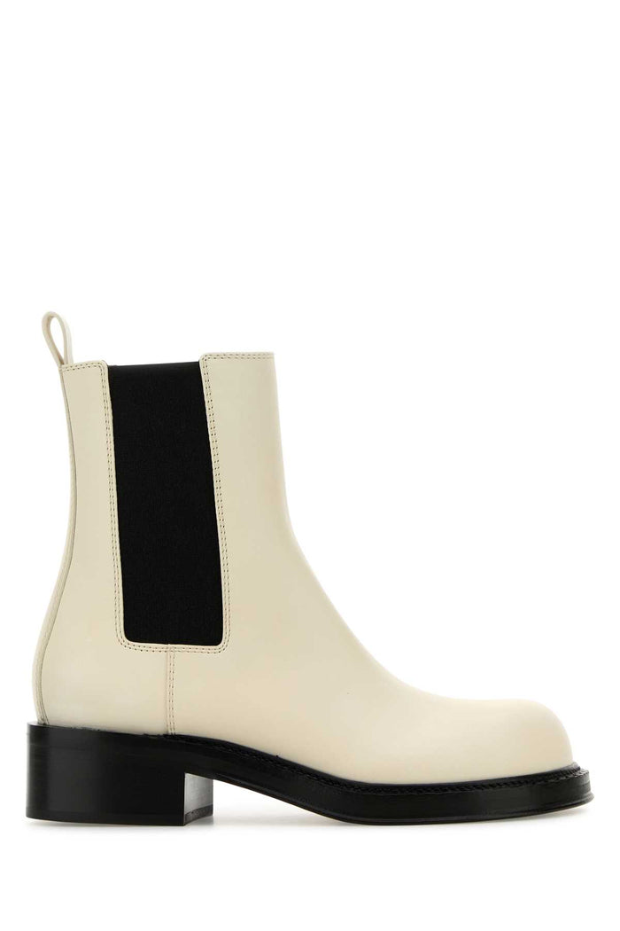 Ivory Leather Cliff Ankle Boots Seasalt Stivali