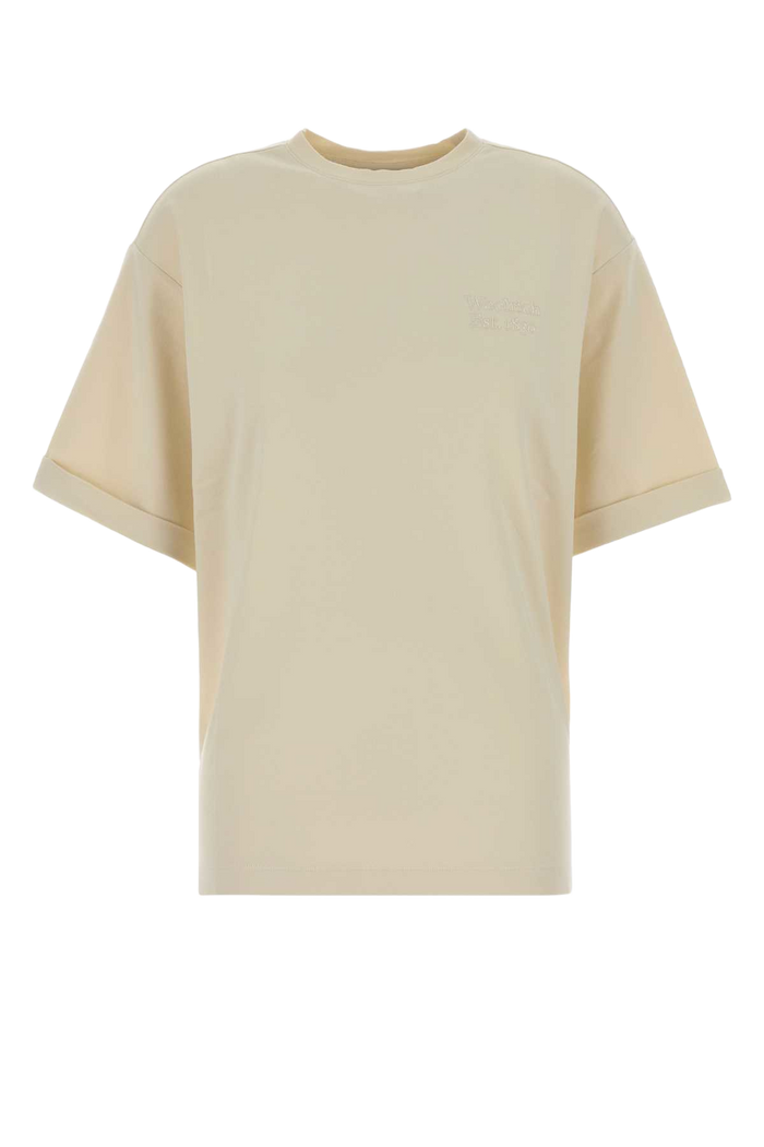 Cream Cotton Oversize T-Shirt Milkcream Exterior