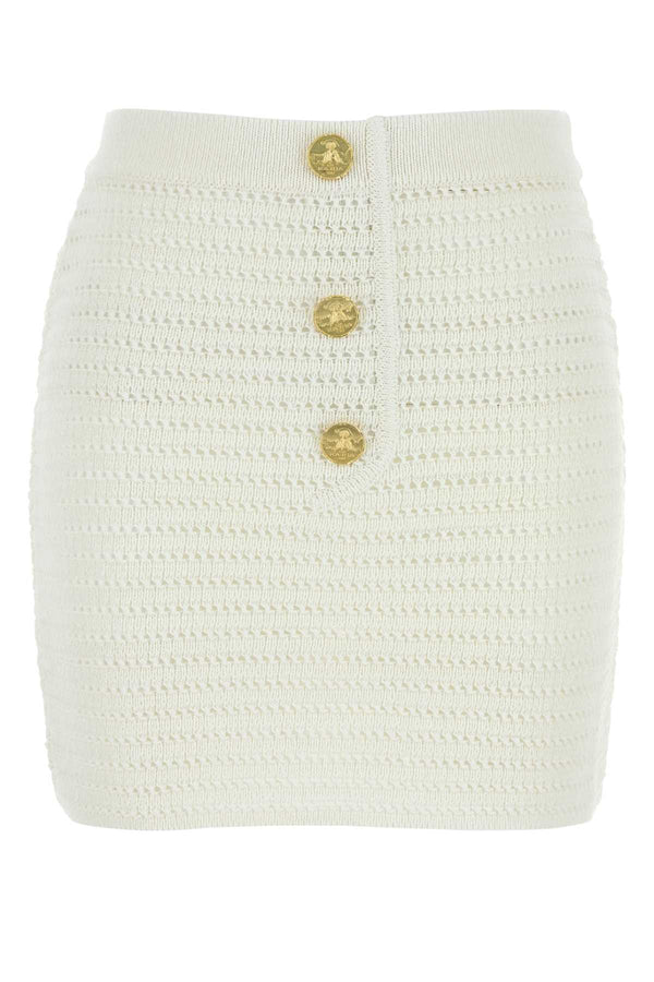 Le Kasha 100% Organic linen skirt in white