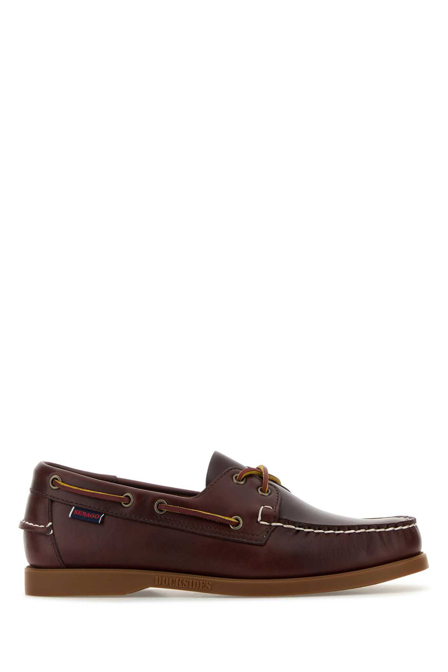 Sebago Portland Exterior: 100% Leather boat shoe in brown