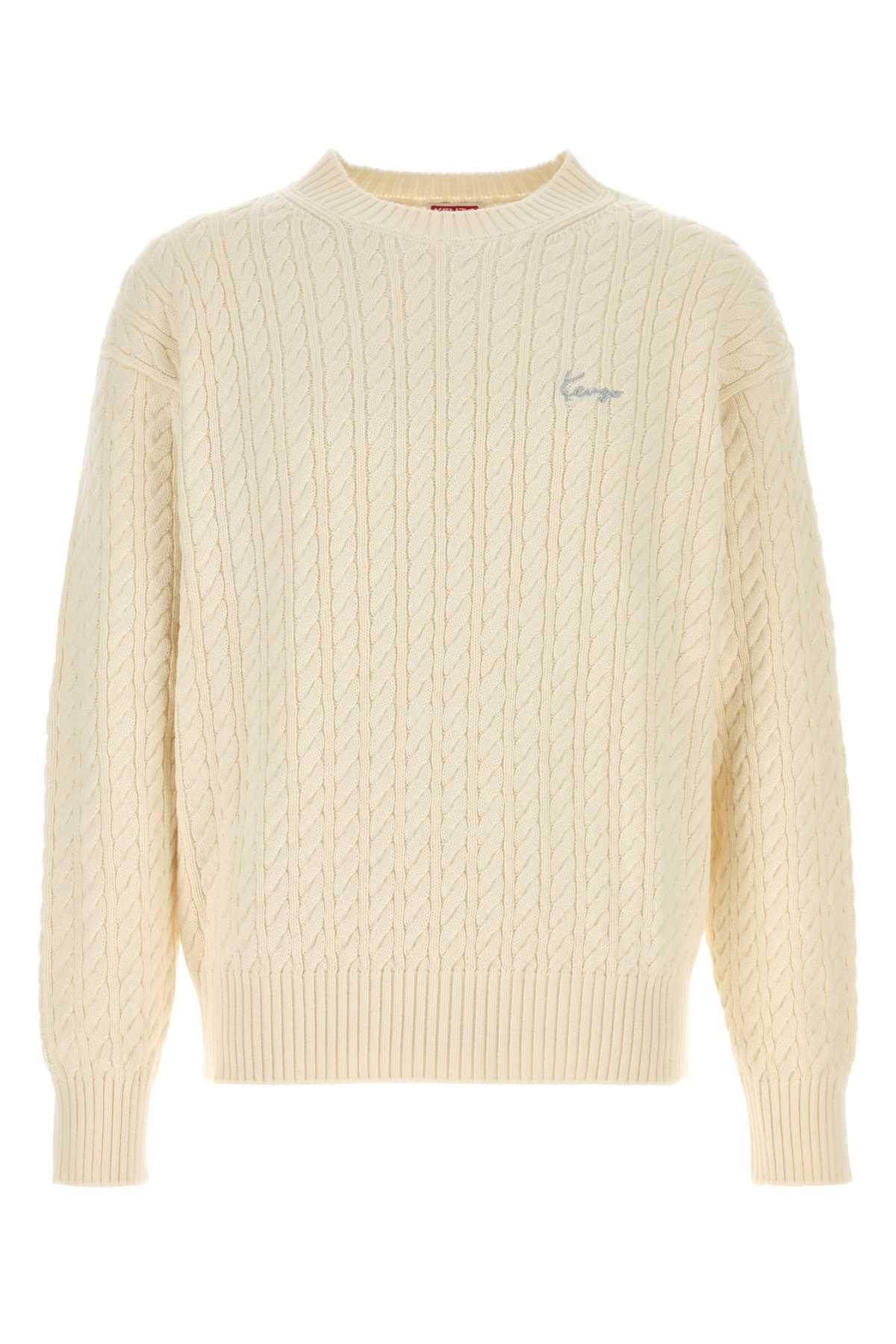 Offwhite Exterior: Cotton Wool Maglieria