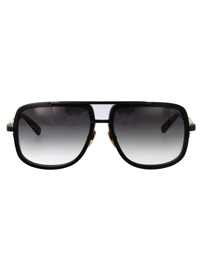 Mach-One Black Metal Sunglasses