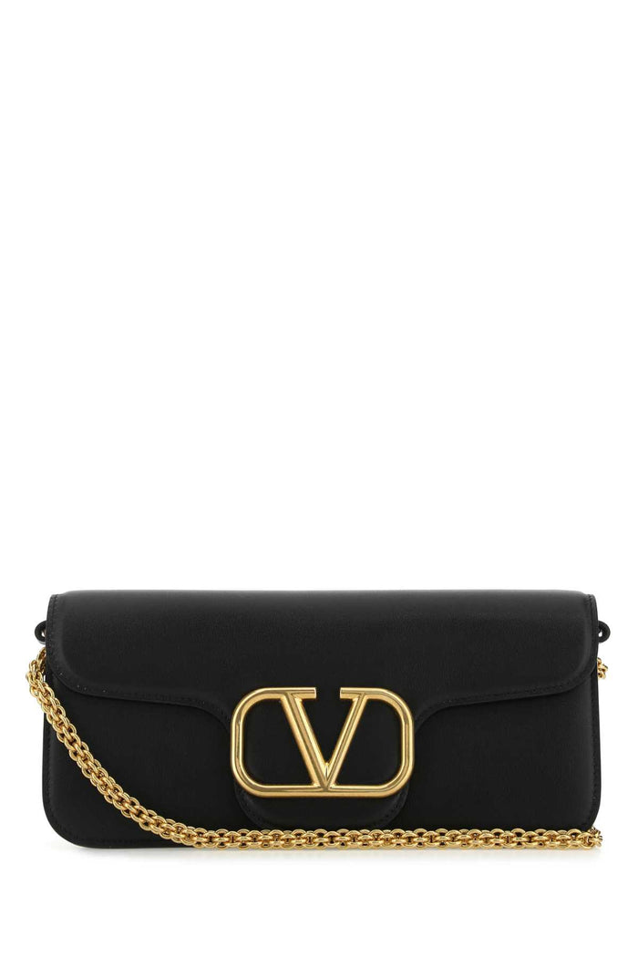 Black Leather Locã² Handbag Nero Borse A Mano