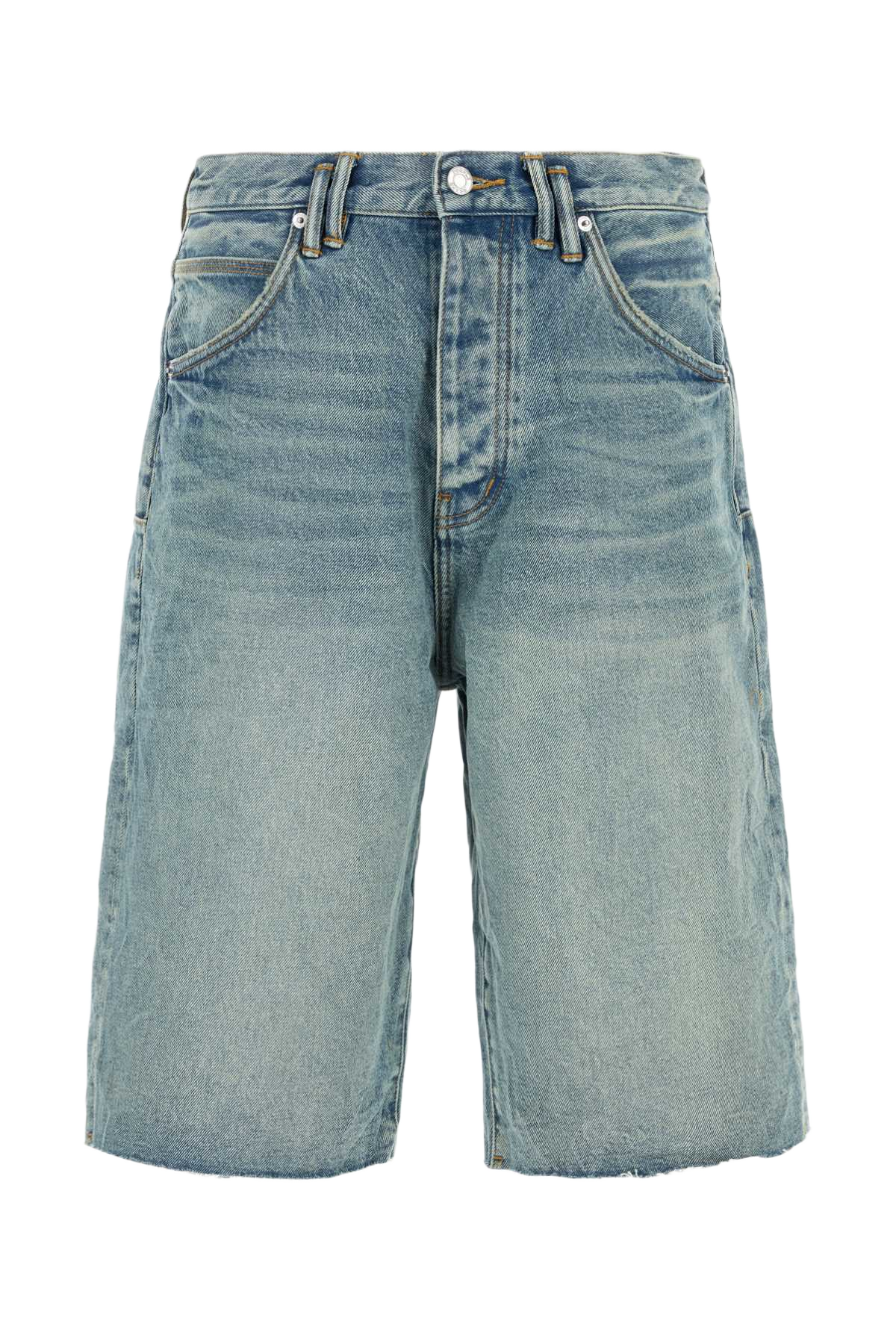 Denim Bermuda Shorts Midindigo Exterior: Cotton