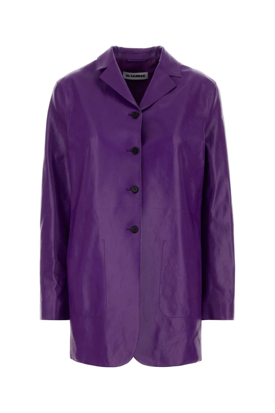 Jil Sander Exterior: 100% Calf; Lining: 100% Viscose jacket in purple