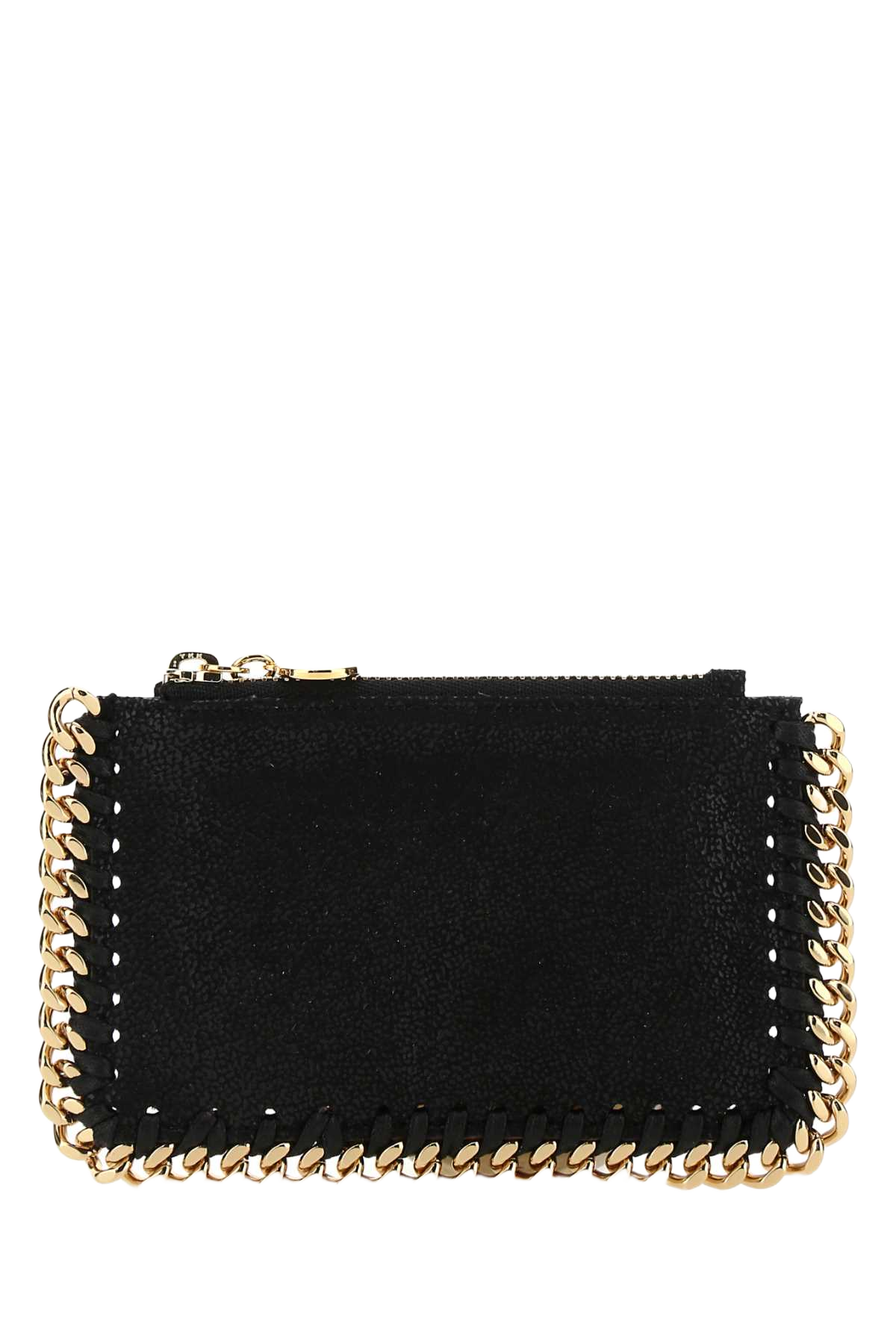 Black Shaggy Deer Falabella Card Holder 1000 F: Polyester Portafogli