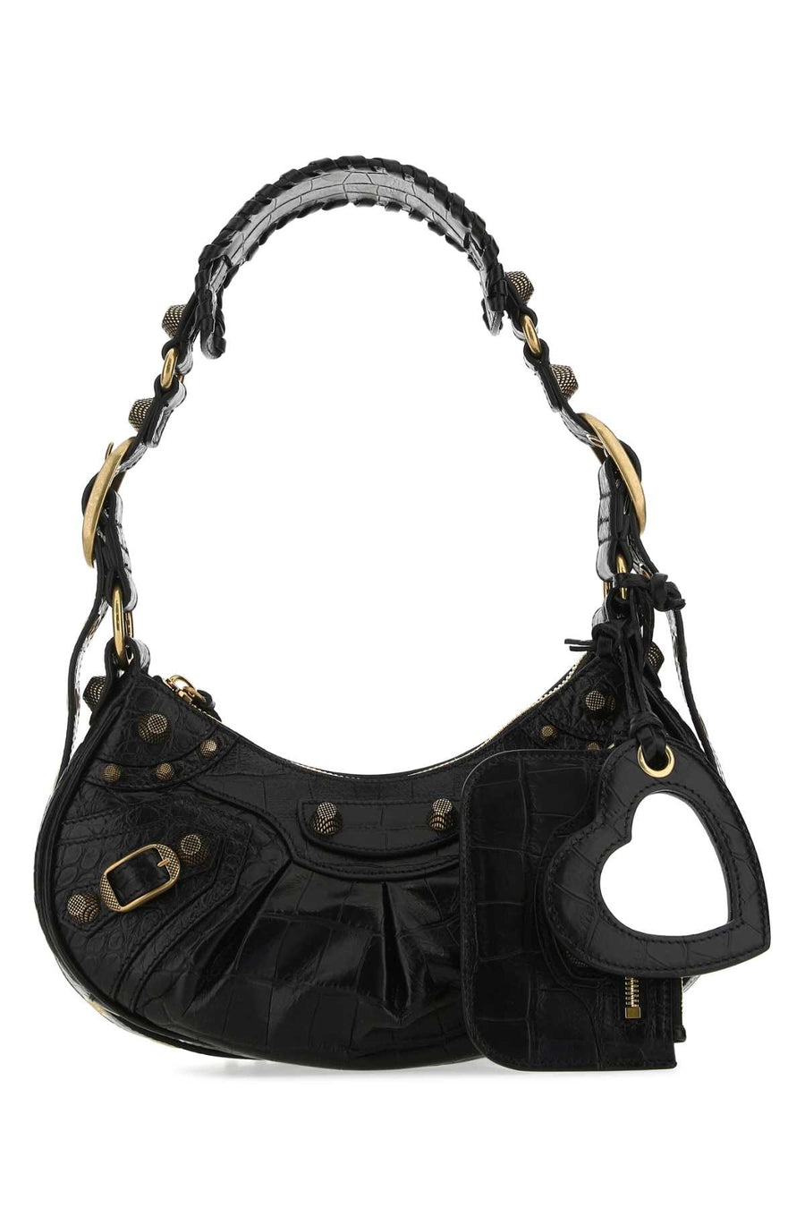 Balenciaga Exterior: 100% Calf shoulder bag in black