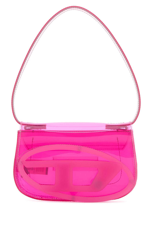 Diesel 85% Thermoplastic polyurethane shoulder bag in pink
