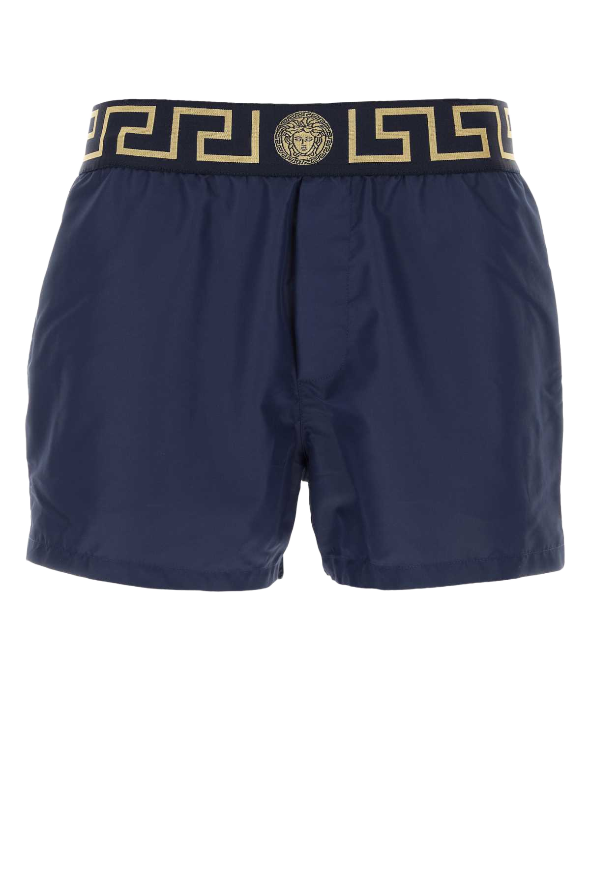 Blue Polyester Swimming Shorts Bluegold Costumi Da Bagno