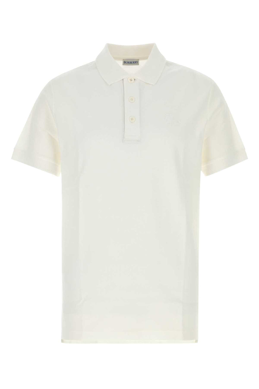 Burberry 100% Cotton polo shirt in white