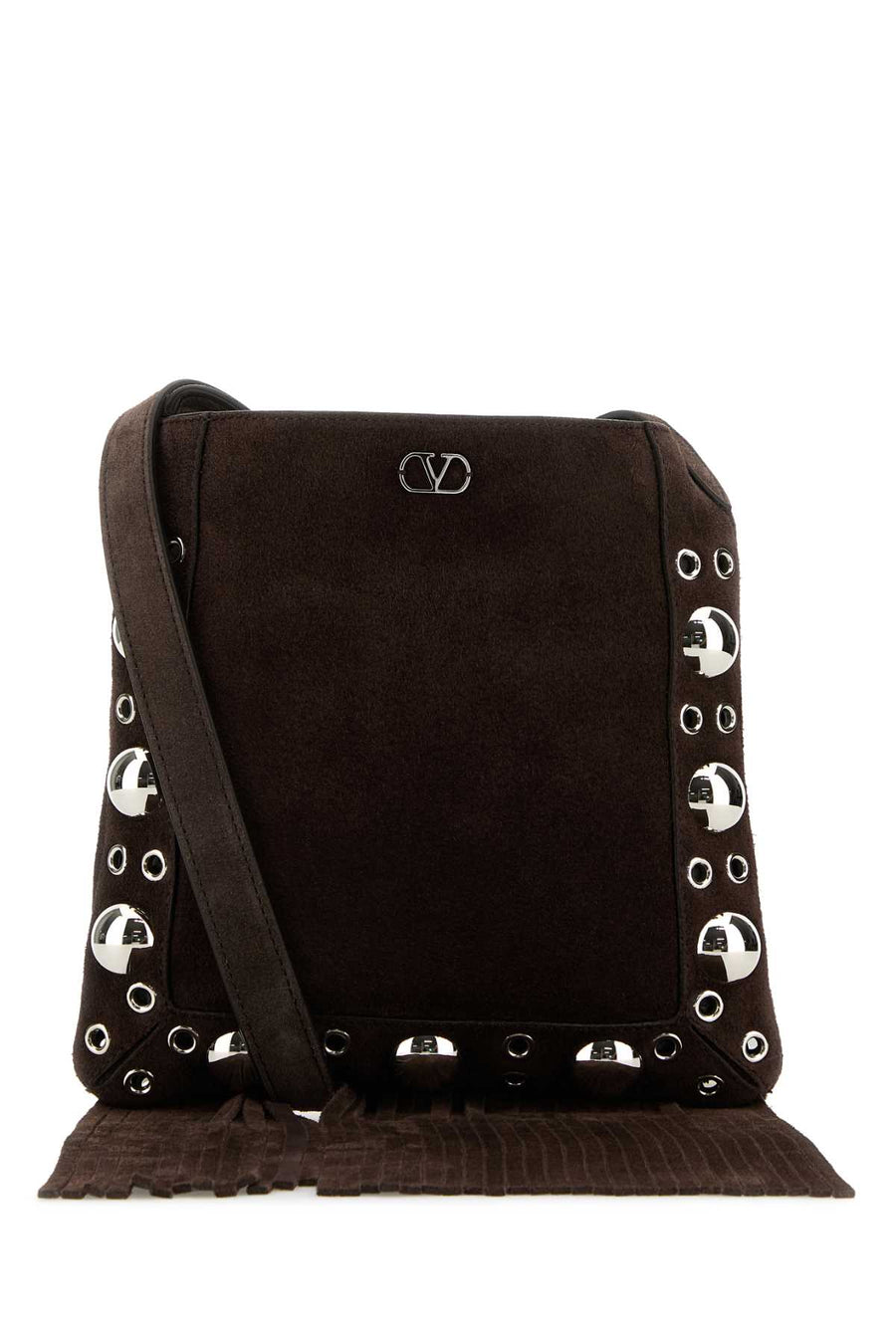 Brown Suede Small Nellcãte Crossbody Bag Testadimoro Borse A Tracolla