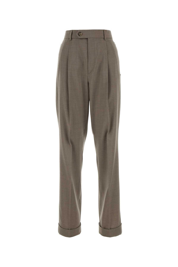 Sportmax Ferito 100% Virgin wool trousers in gray