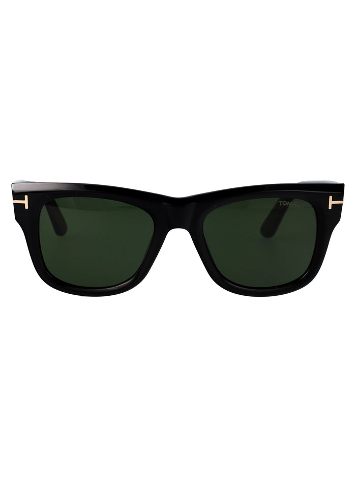 Finn-02 Nero Lucido / Verde Acetate Sunglasses