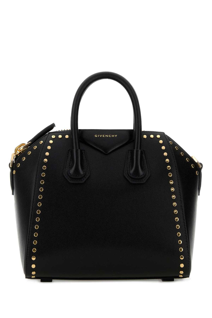 Givenchy Exterior: 100% Calf Leather; Lining: 95% Cotton top handle bag in black