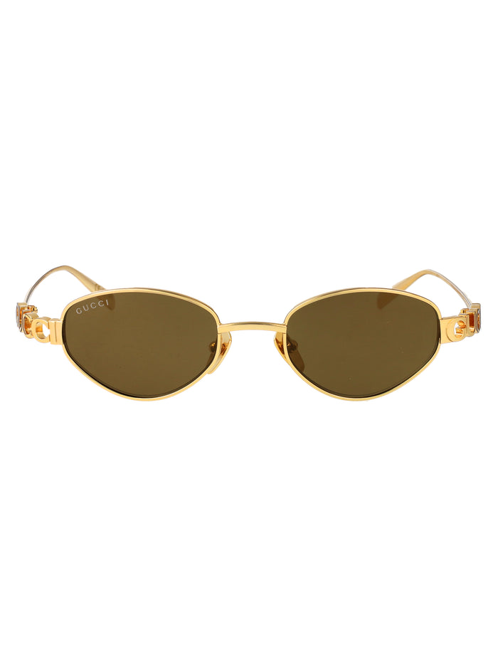 Gg1935s Gold-gold-bronze Metal Sunglasses