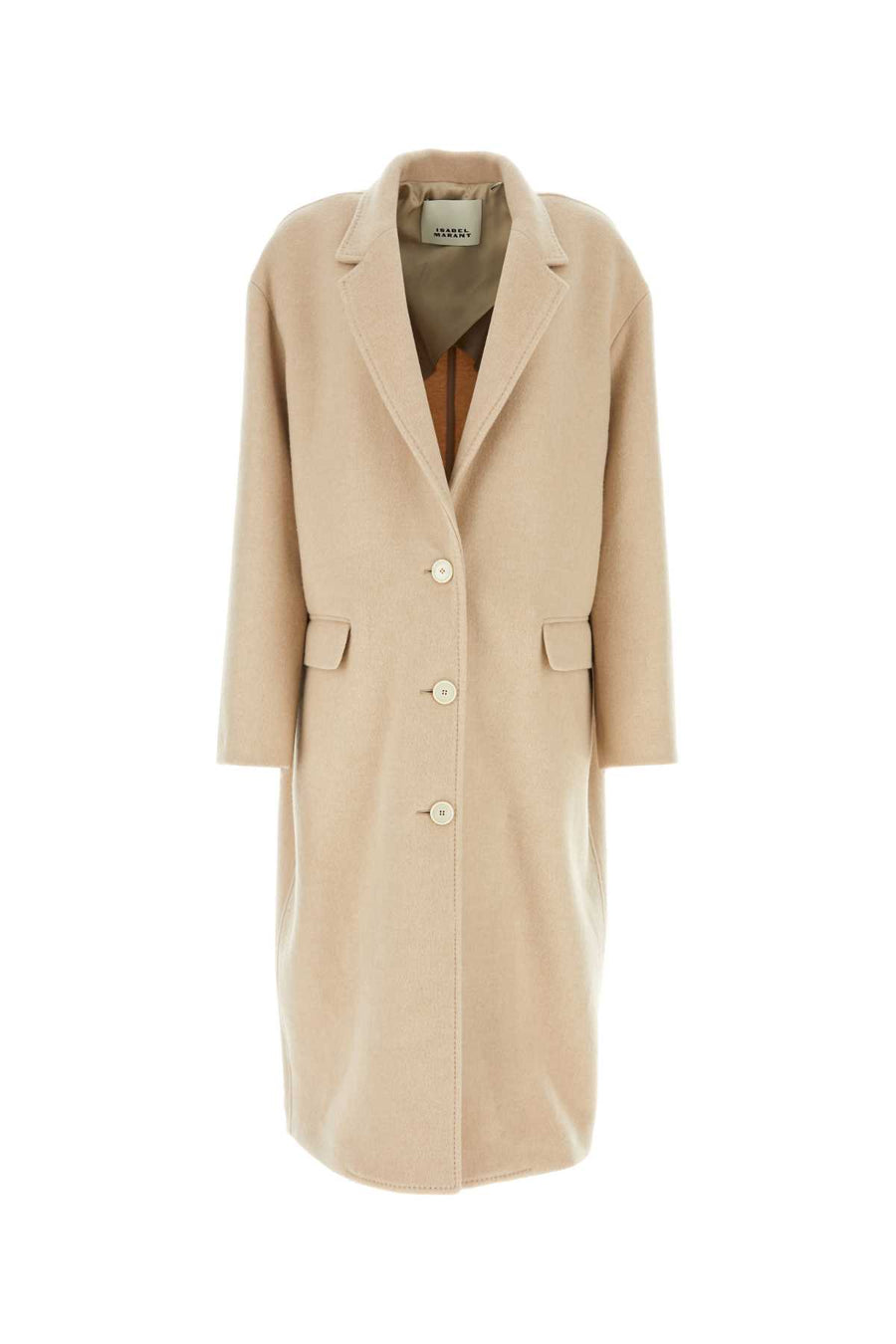 Isabel Marant Exterior: 53% Virgin wool coat in beige