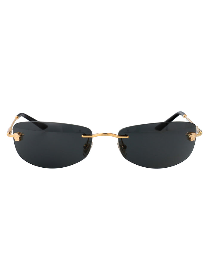 100287 Gold Metal Sunglasses