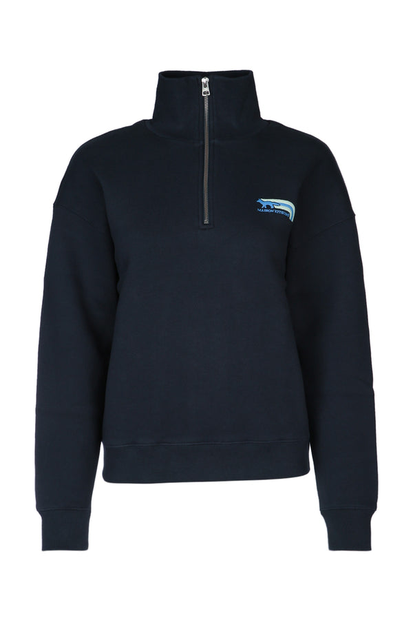 Maison Kitsune 100% Cotton sweatshirt in navy