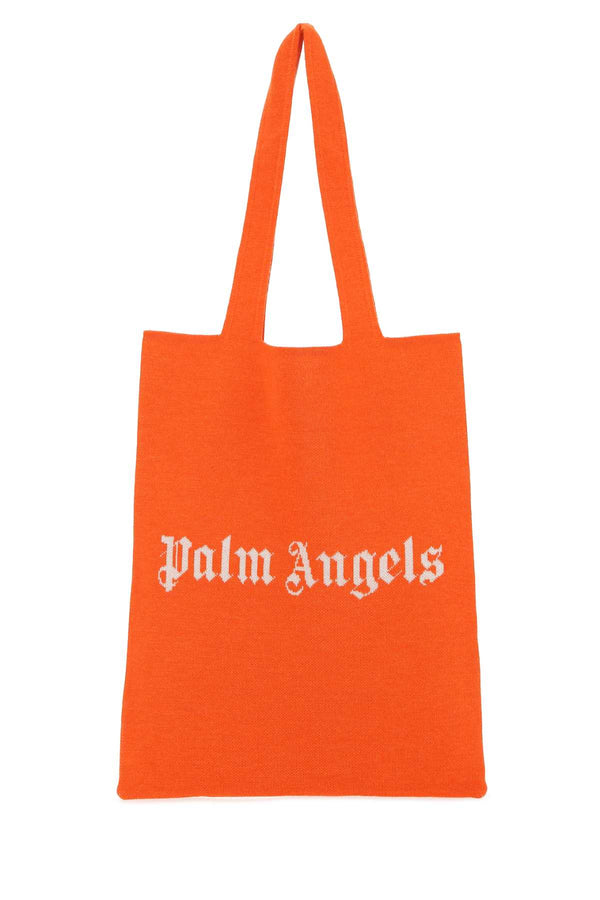 Palm Angels 58% Wool tote bag in orange