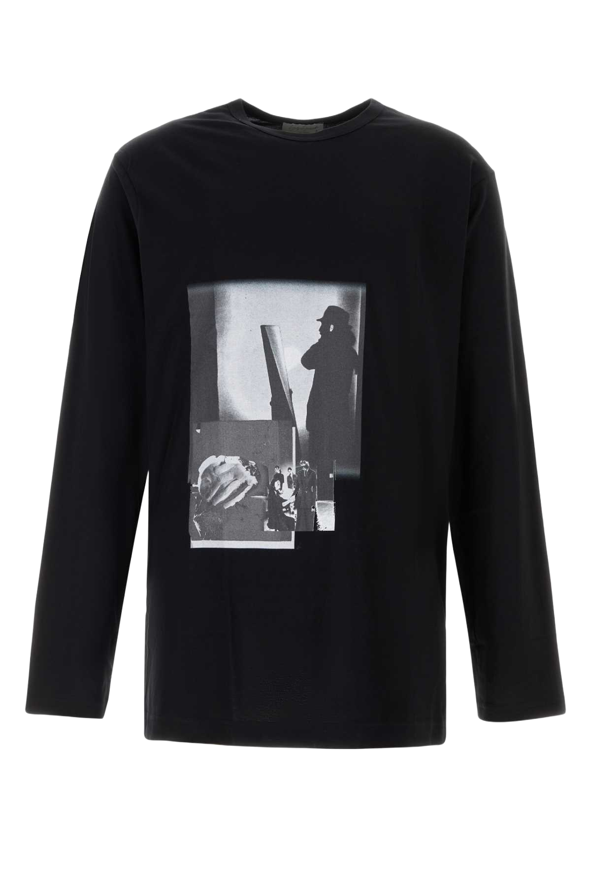 Black Cotton Oversize T-Shirt Exterior