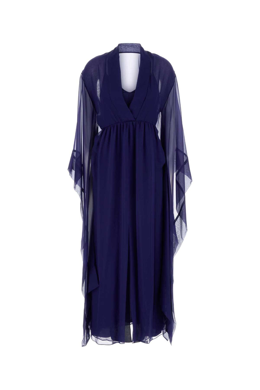 Alberta Ferretti Exterior: 100% Silk dress in navy