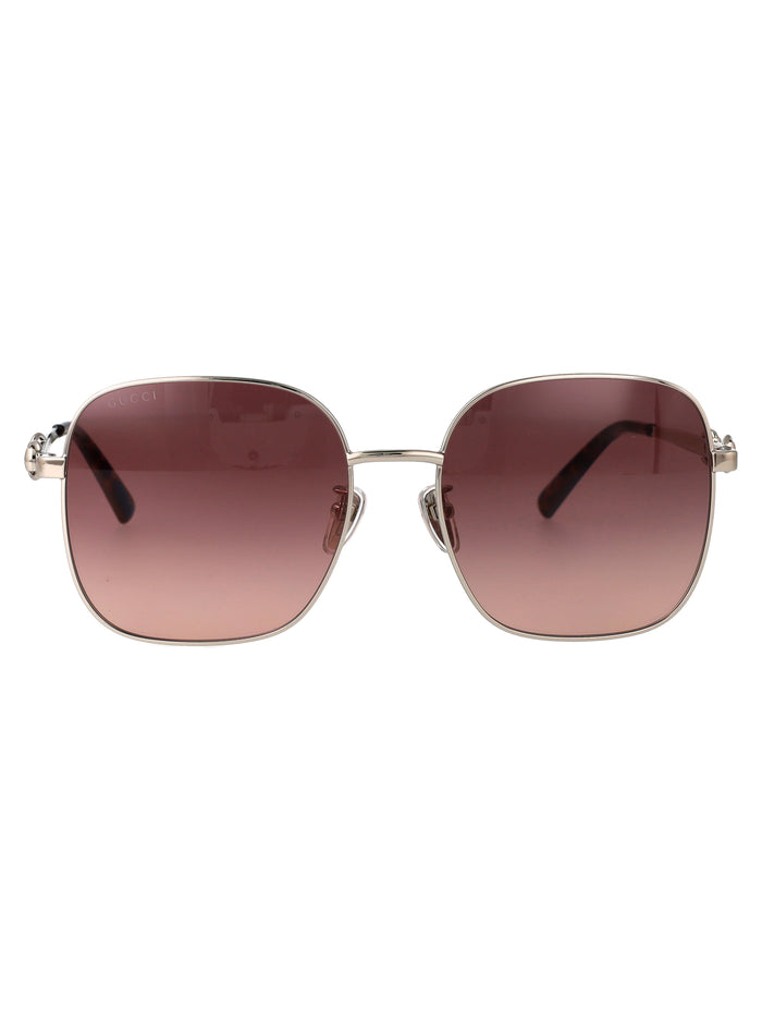 Gg2053s Silver-red-red Metal Sunglasses