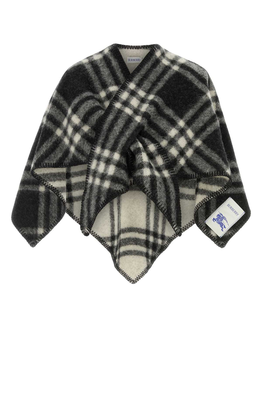 Burberry Rydal 100% Wool scarf in black