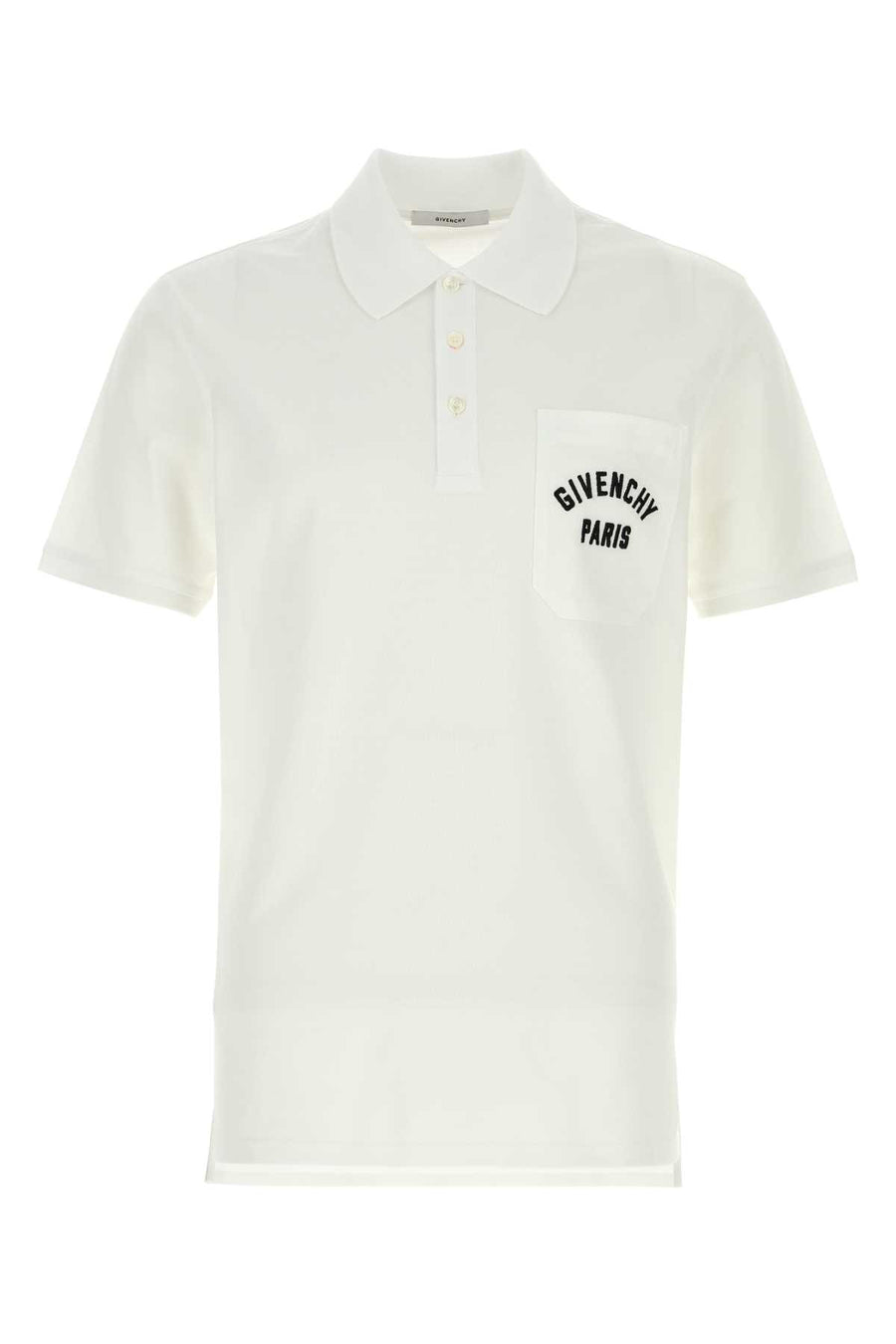 Givenchy Pocket 100% Cotton polo shirt in white