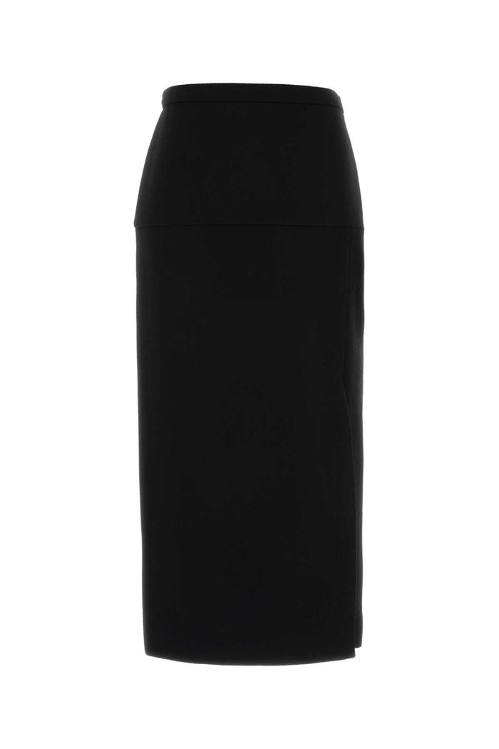 Black Wool Skirt Nero Gonne