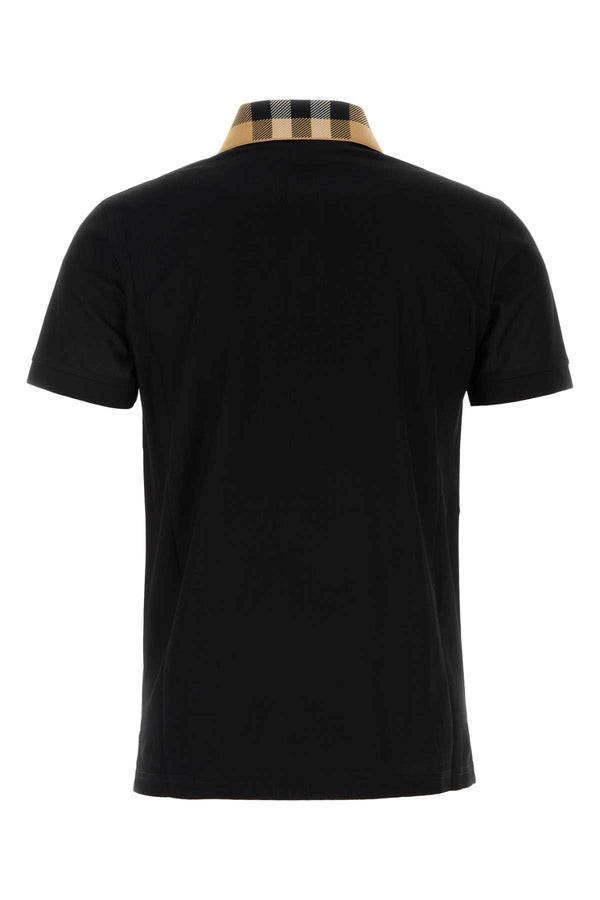 Burberry 100% Cotton polo shirt in black