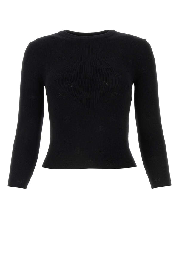 Balenciaga 67% Wool 37% Polyester sweater in black