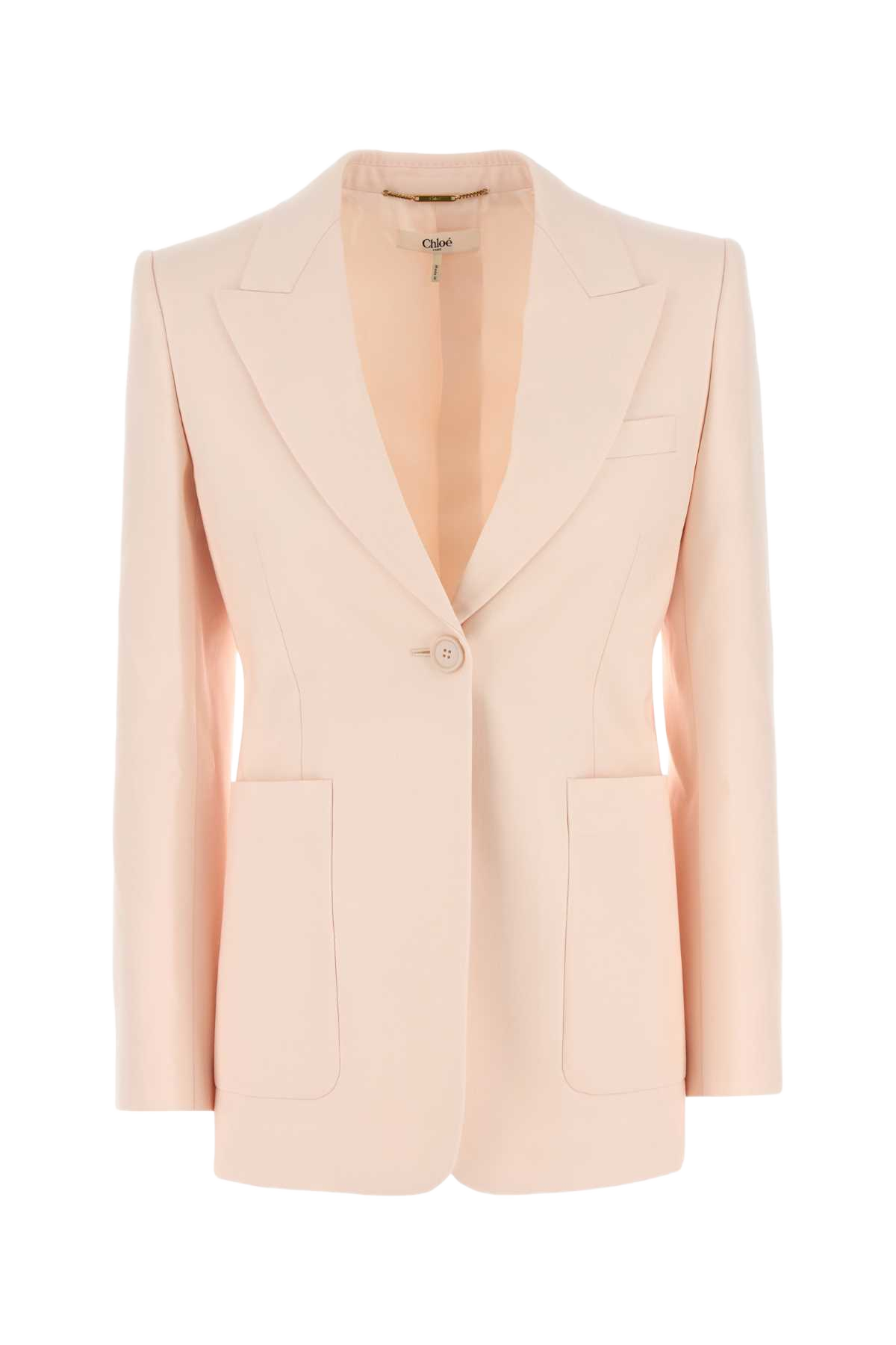 Pastel Pink Wool Blazer Biscuitpink Giacche E Gilet