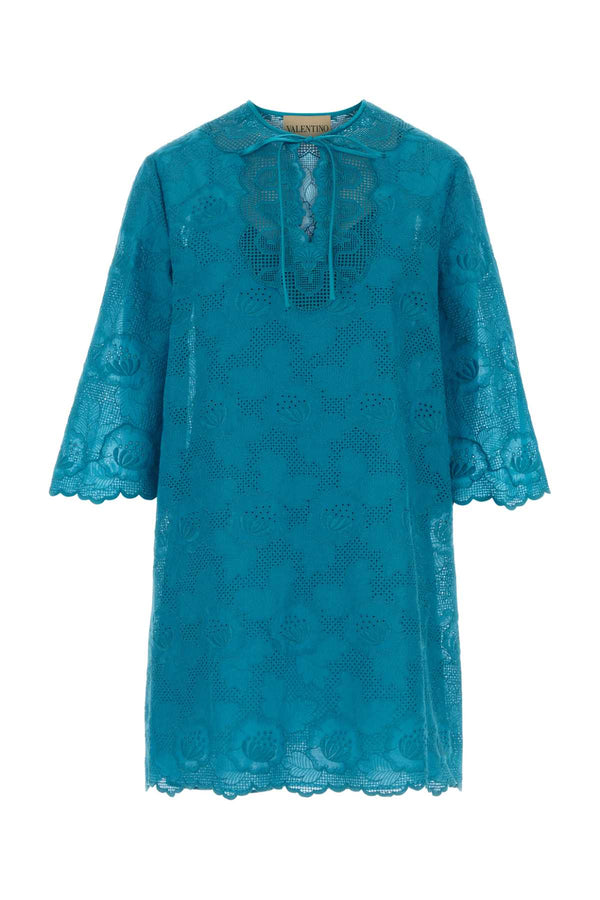 Valentino Garavani Dress 100% Cotton dress in turquoise