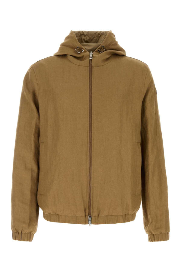 Moncler Jacket Exterior: 100% Linen jacket in beige