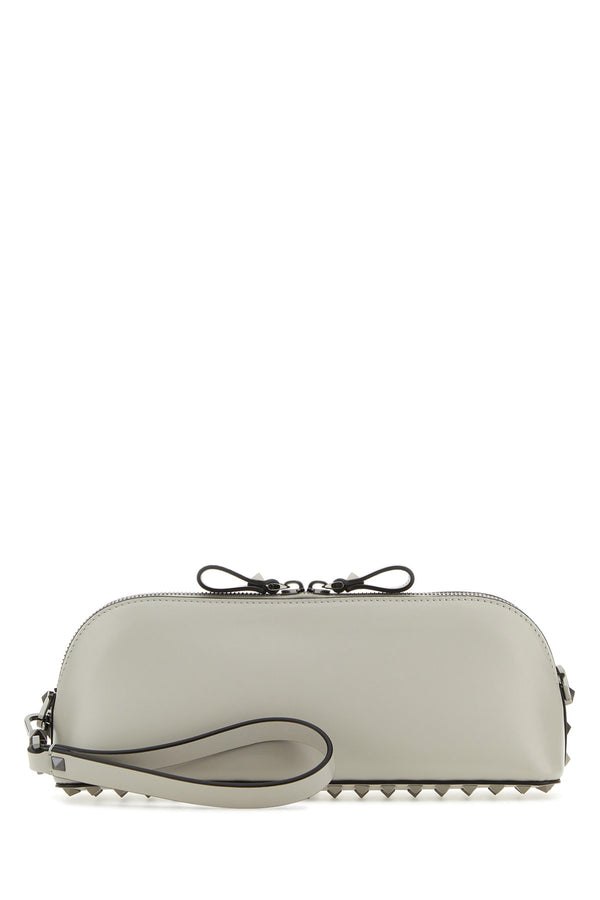 Valentino Garavani Leather clutch in beige