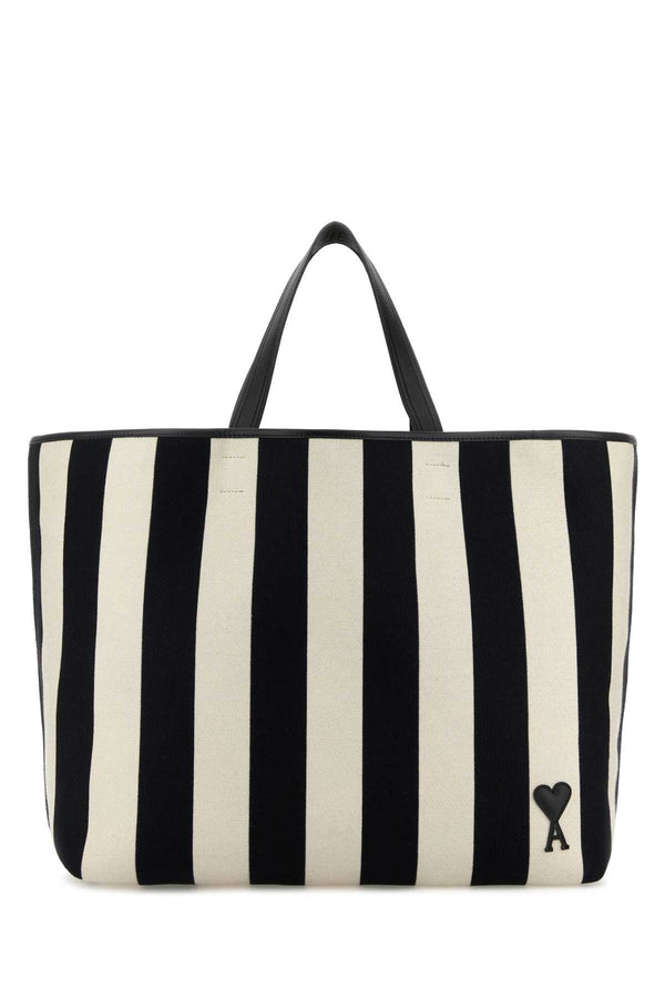 AMI Paris 100% Fabric tote bag in multicolor