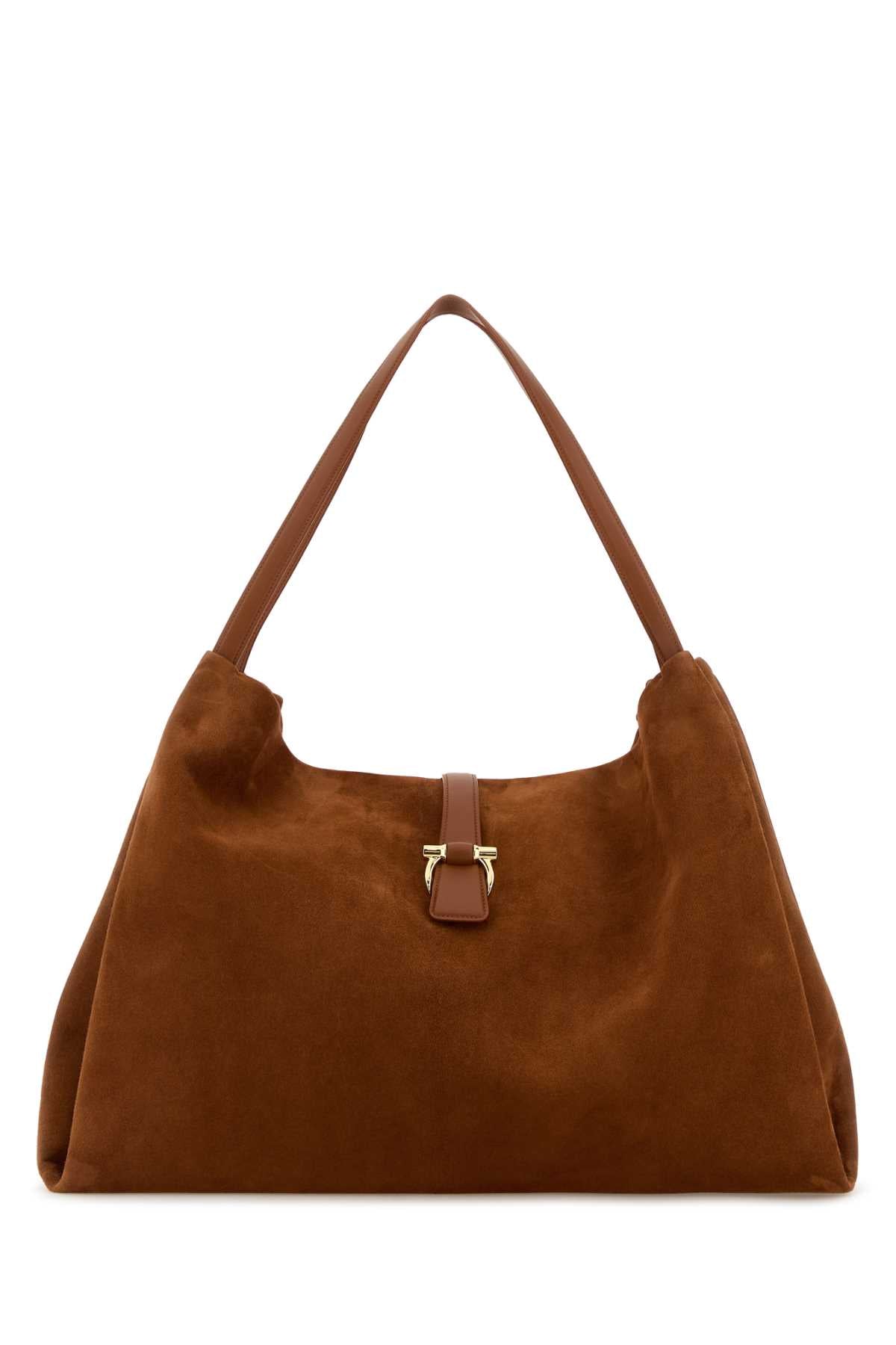 Caramel Suede Shopping Bag Naturalerst Borse A Mano