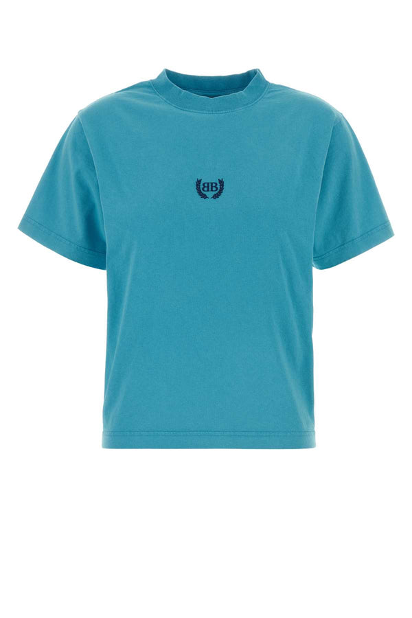 Balenciaga Cotton 100% t-shirt in blue
