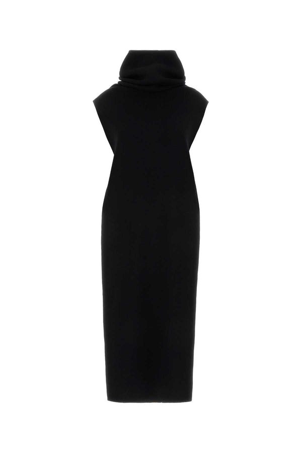 Black Cashmere Blend Top Noiralaia Exterior: Wool Maglie
