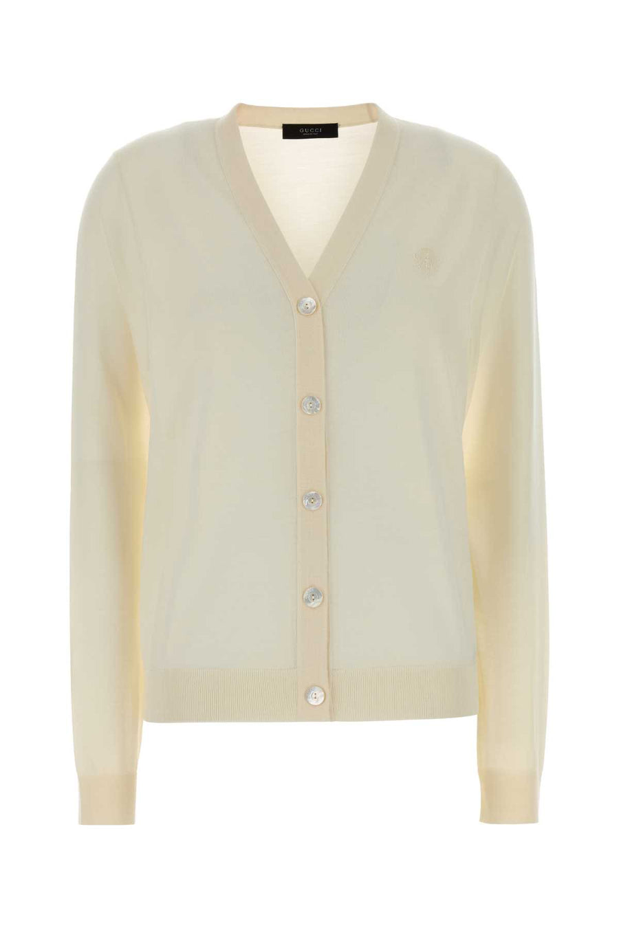 Gucci 100% Wool cardigan in beige